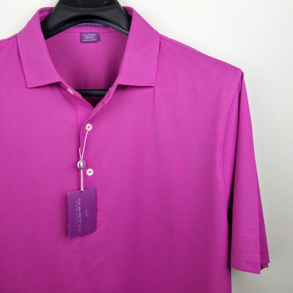 NWT Martin Plum Label Easy Care Golf Shirt